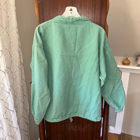 Vintage National Wildlife Sweatshirt adult S/M Drawstring Mock Neck Dolphin - Picture 6 of 9